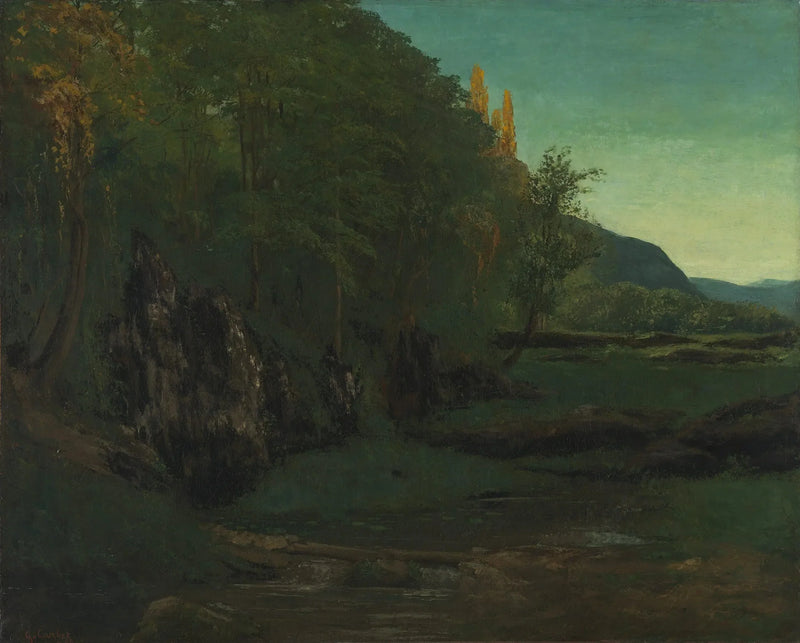 Juralandskap - Gustave Courbet