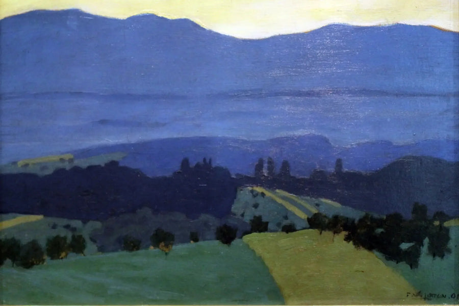 Juralandskap nära Romanel - Félix Vallotton