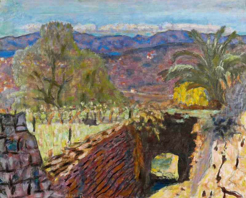 Landskap i Midi under mistralväder - Pierre Bonnard