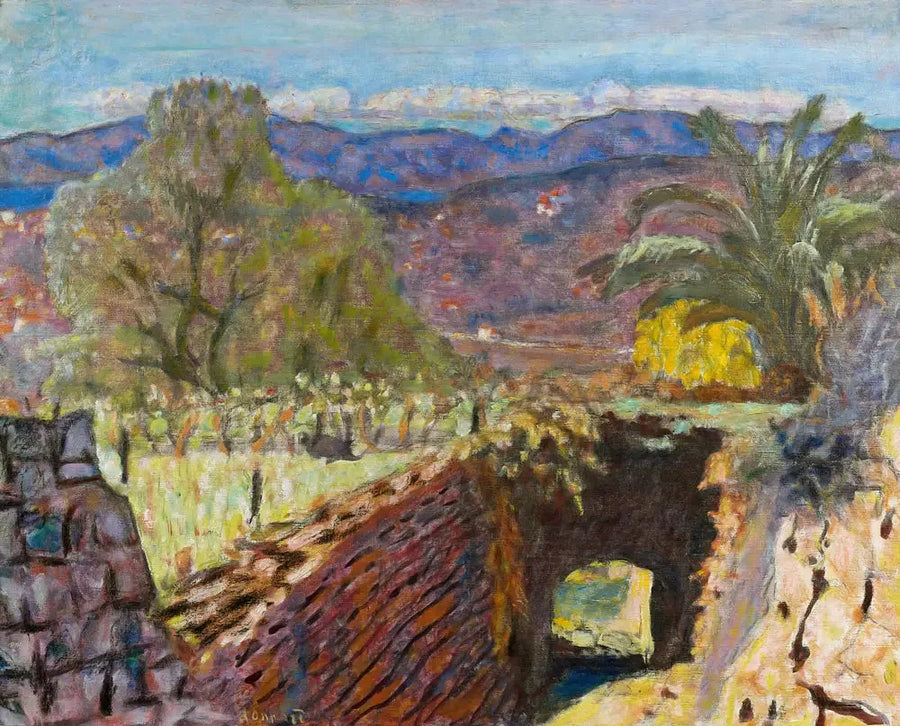 Landskap i Midi under mistralväder - Pierre Bonnard