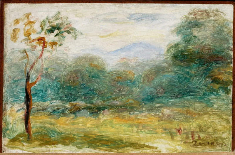 Landskap från södra Frankrike (Cagnes-sur-Mer) - Pierre-Auguste Renoir