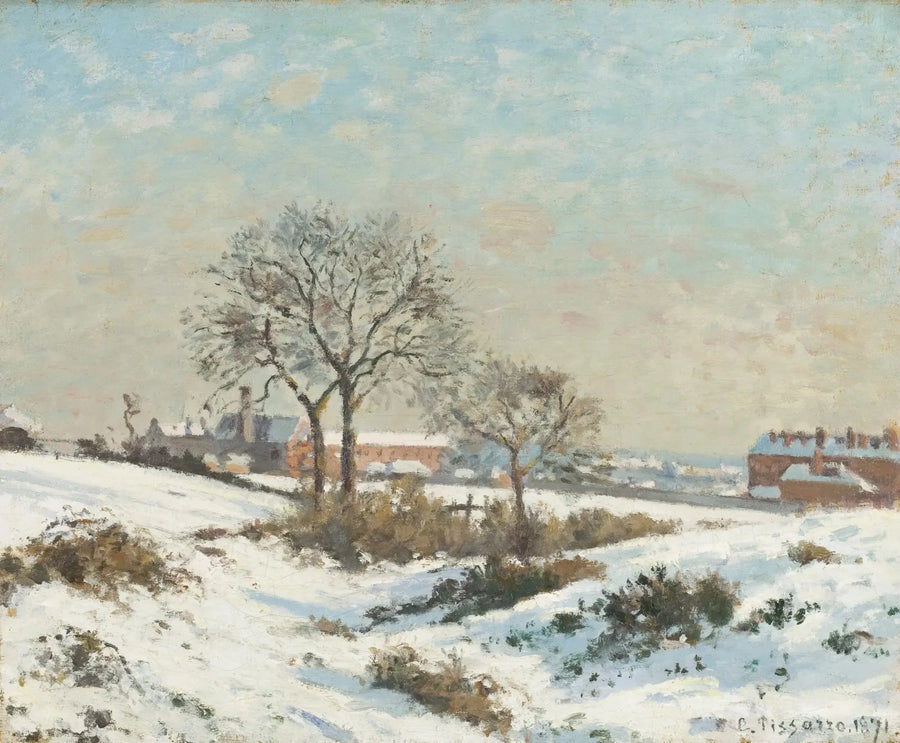 Snölandskap i South Norwood - Camille Pissarro