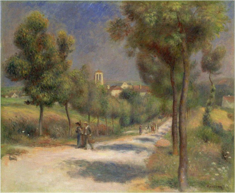 Landskap från Essoyes, tidigt på morgonen - Pierre-Auguste Renoir