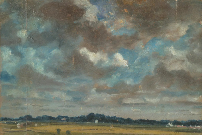 Utsiktslandskap med grå moln - John Constable