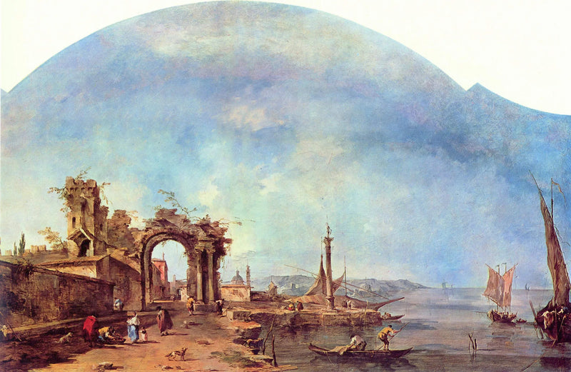 Fantastisk landskap - Francesco Guardi