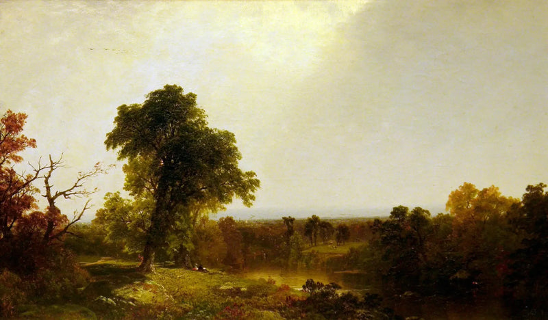 Höstvattendraglandskap - John Frederick Kensett