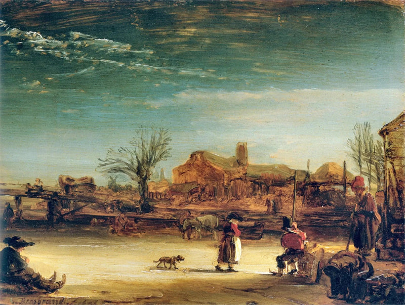 Vinterlandskap - Rembrandt