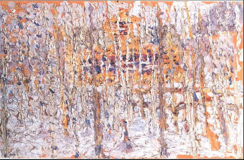 Vinterlandskap med ung hus - Kazimir Malevich