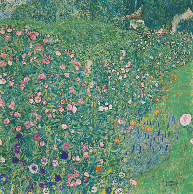 Italiensk trädgårdslandskap - Gustav Klimt
