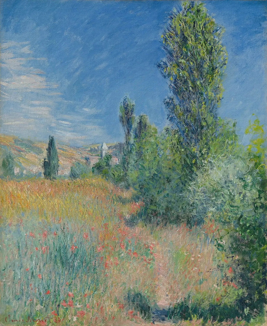 Landskap på Saint-Martin Island W679 - Claude Monet