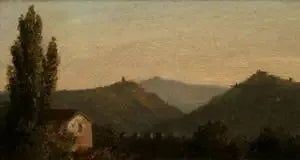 Italiensk landskap (tidigare Les Catskills de Saugerties) - Thomas Cole