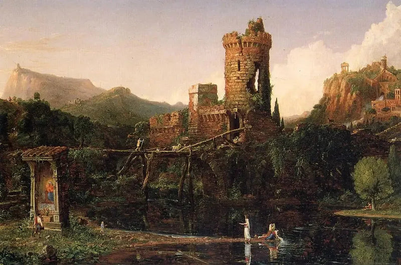 Italiensk landskap - Thomas Cole