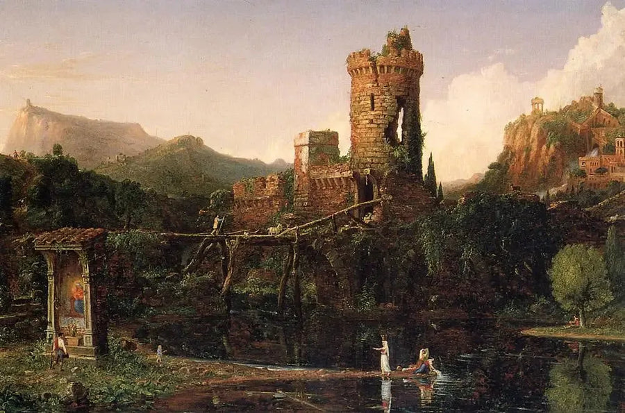 Italiensk landskap - Thomas Cole