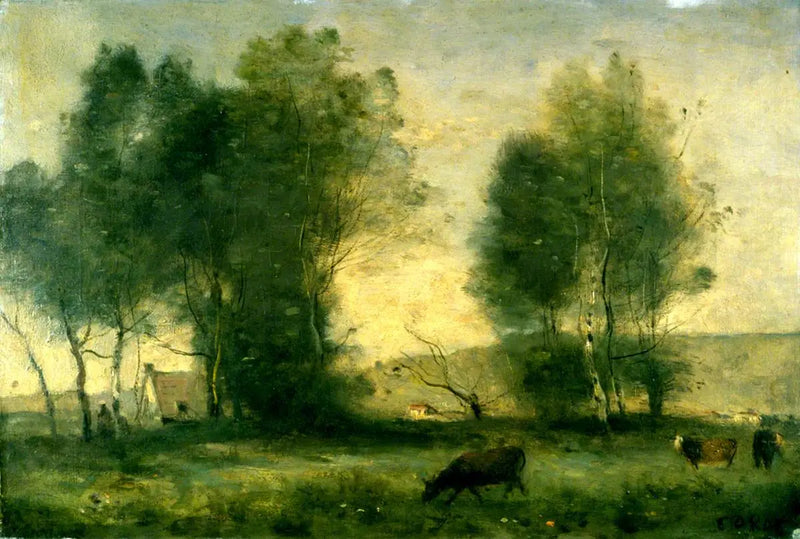 Landskap - Jean-Baptiste Camille Corot