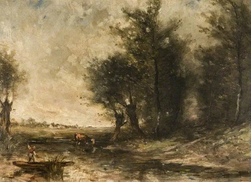 Landskap - Jean-Baptiste Camille Corot