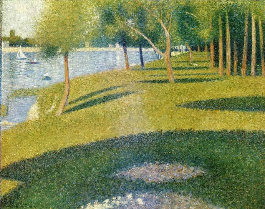 Landskap, ön La Grande Jatte - Georges Seurat