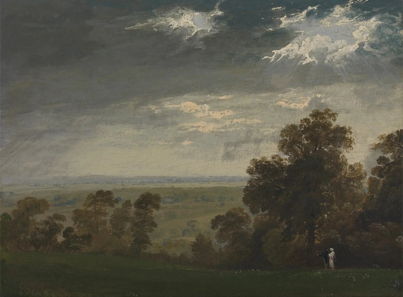 Landskap, Wightön eller Richmond Hill - John Martin
