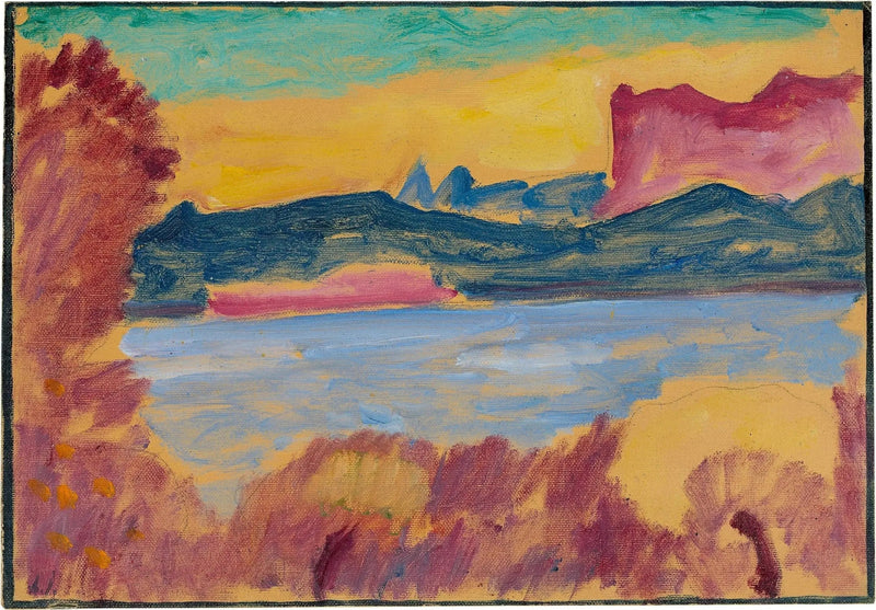 Landskap, Genèvesjön - Alexej von Jawlensky