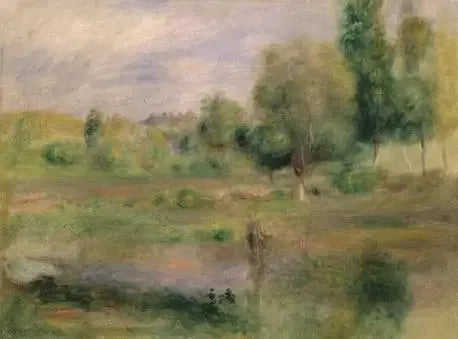 Landskap, sjön - Pierre-Auguste Renoir