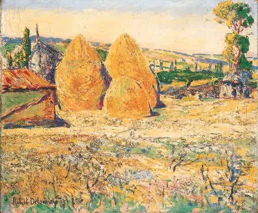 Landskap, högarna - Robert Delaunay