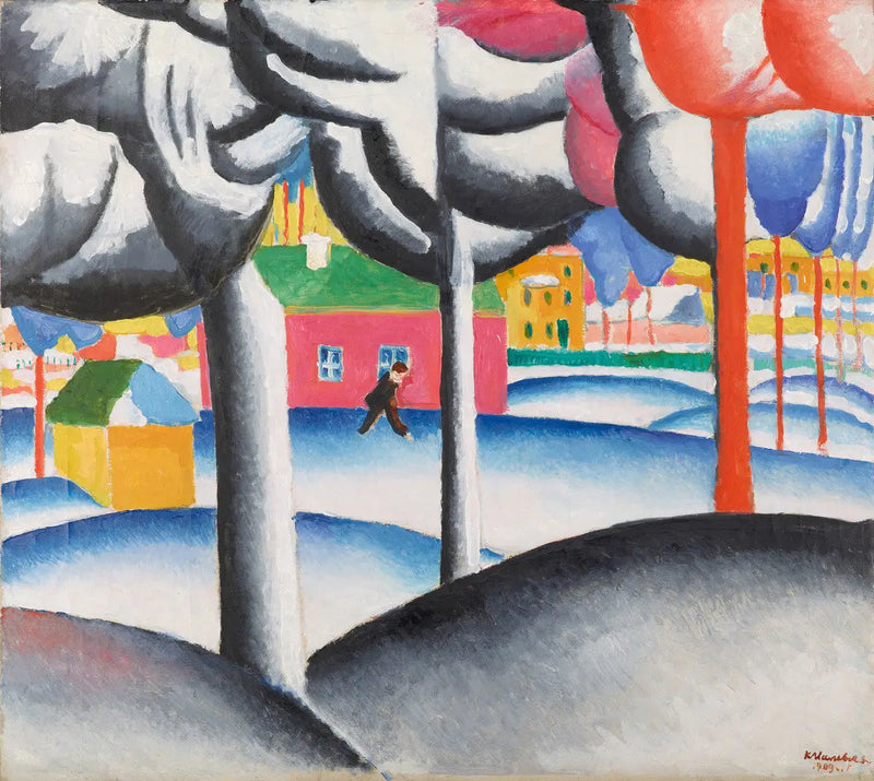 Landskap (Vintern) - Kazimir Malevich