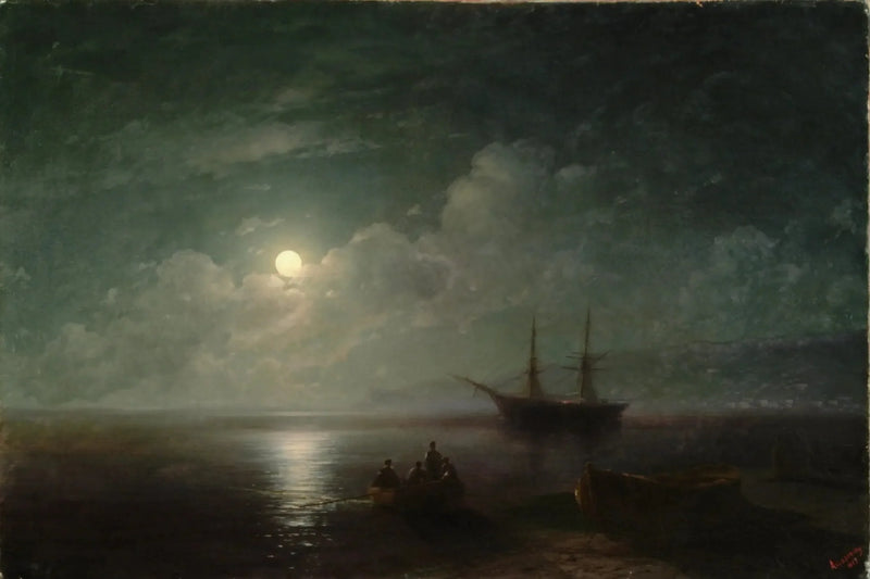 Marint landskap med fullmåne - Ivan Aïvazovski