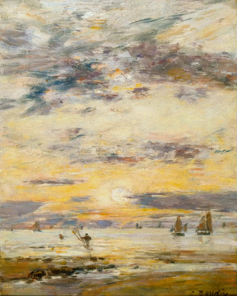 Marin landskap - Solnedgång - Eugène Boudin