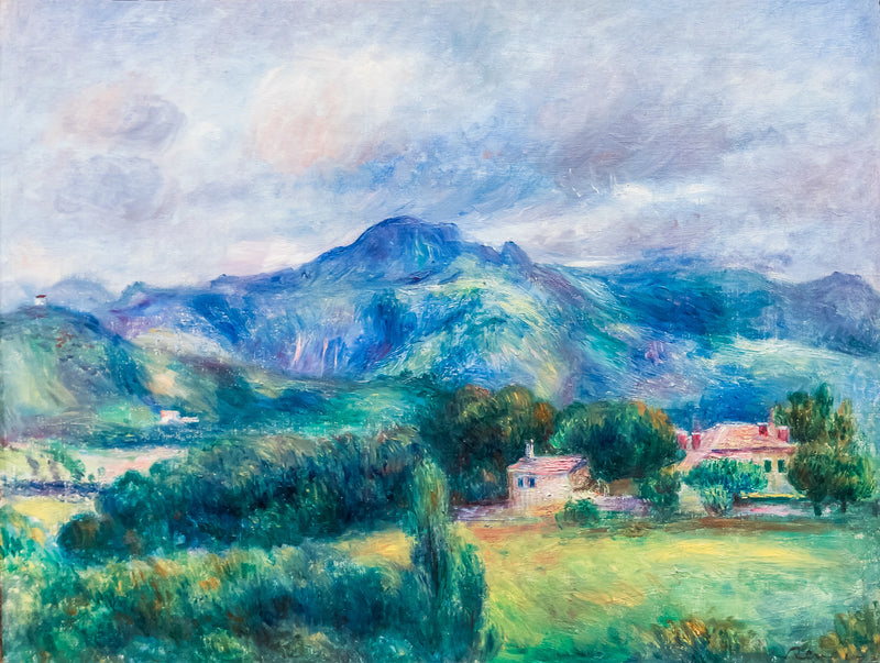 Landskap med berg - Pierre-Auguste Renoir