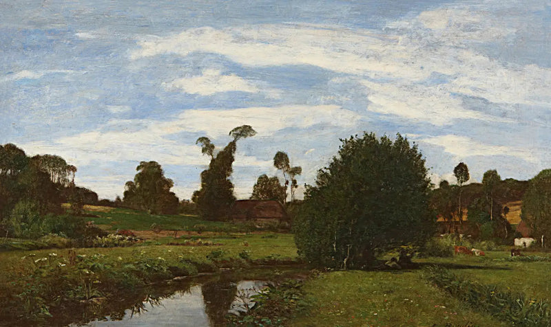 Normand landskap - Eugène Boudin