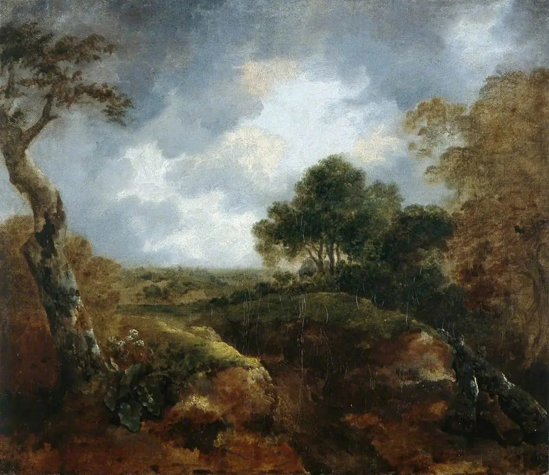 Öppet landskap vid skogskanten - Thomas Gainsborough