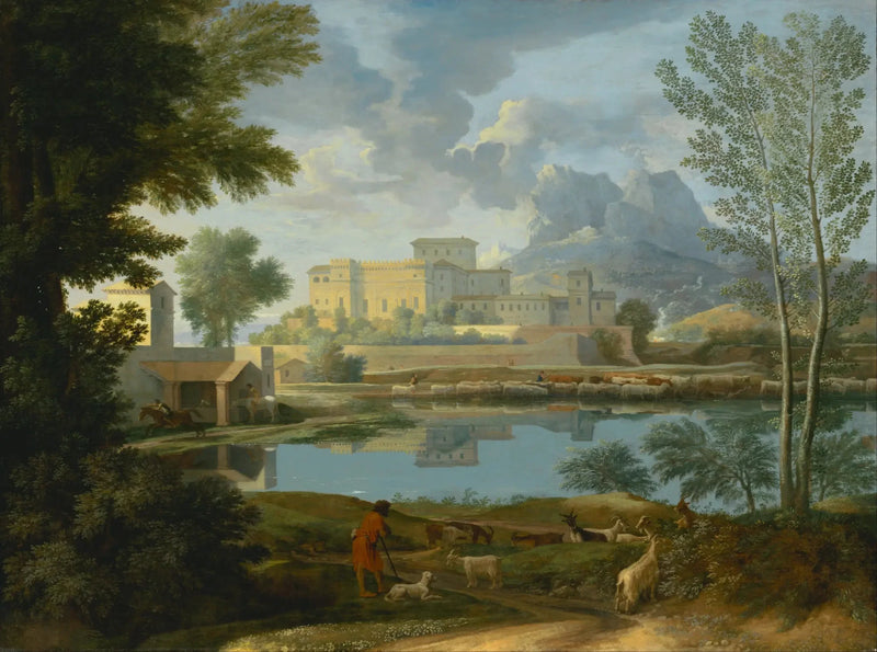 Landskap i lugnt väder - Nicolas Poussin