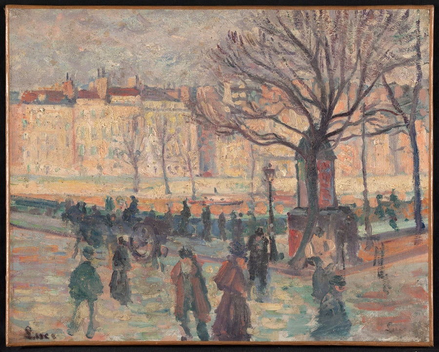 Parisiskt landskap. Seine-stranden - Maximilien Luce