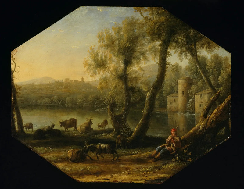 Pastoralt landskap - Claude Lorrain