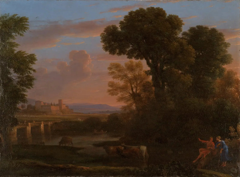 Pastoralt landskap - Claude Lorrain