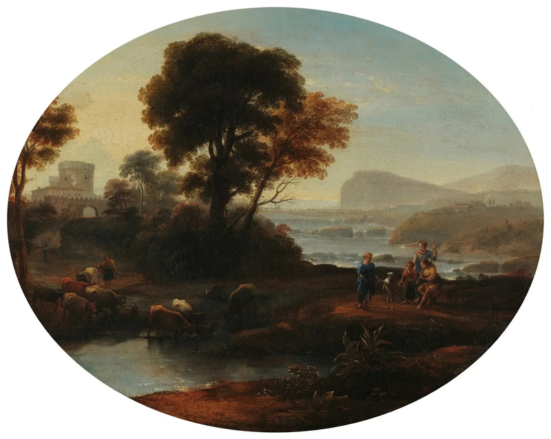 Pastoralt landskap - Claude Lorrain
