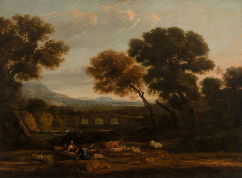 Pastoralt landskap - Claude Lorrain