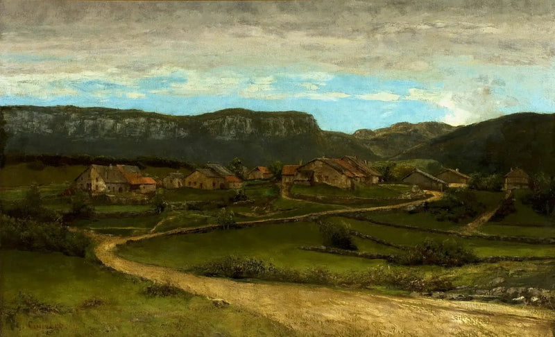 Landskap nära Ornans. - Gustave Courbet