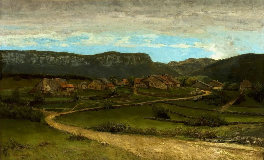 Landskap nära Ornans. - Gustave Courbet