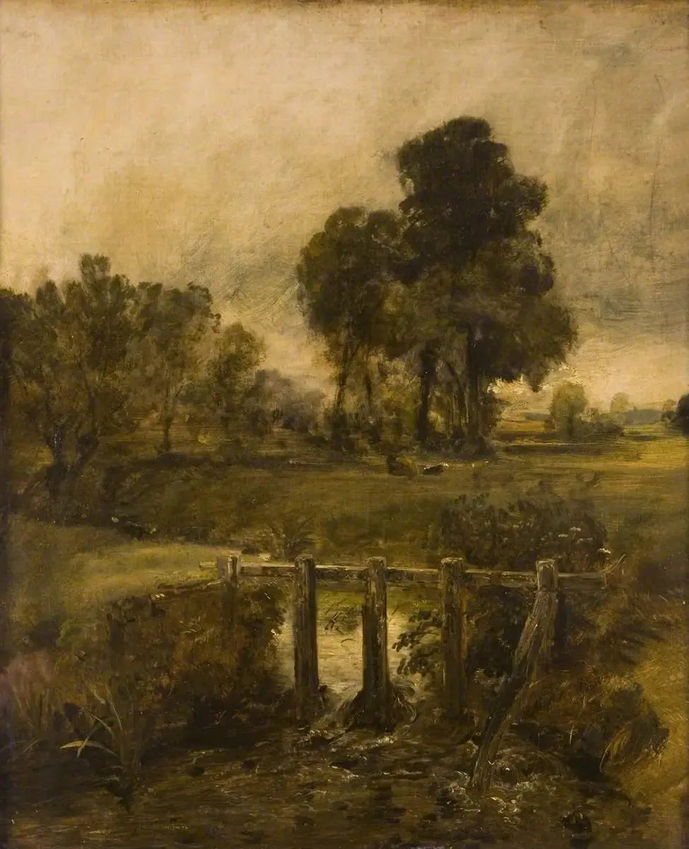 Paysage près de Dedham - John Constable image 1 copie de tableau peinte à la main