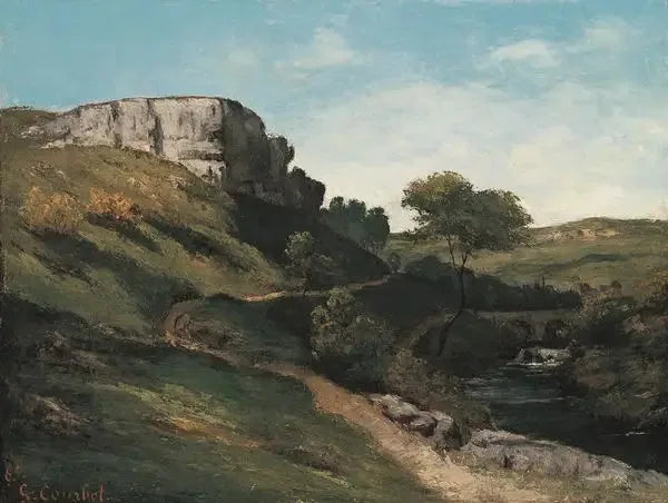 Landskap nära Maisières - Gustave Courbet