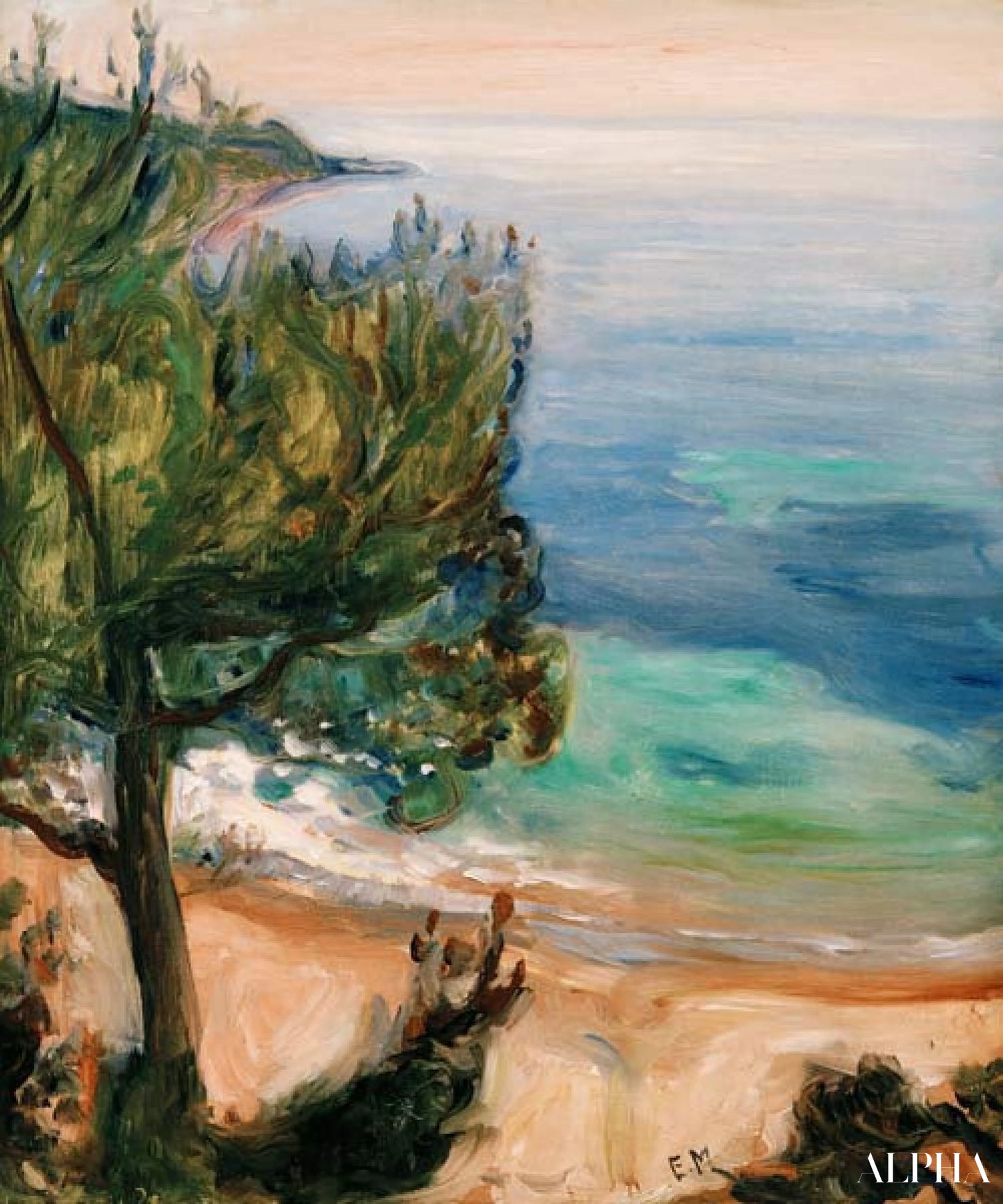 Landscape near Nice - Edvard Munch - High-end reproductions of paintings and artworks