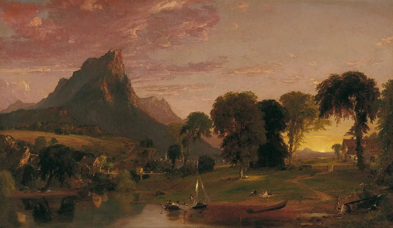 Landskap nära Sherburne, Chenango County, New York - Jasper Francis Cropsey