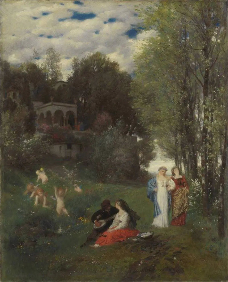 Perfekt vårlandskap - Arnold Böcklin
