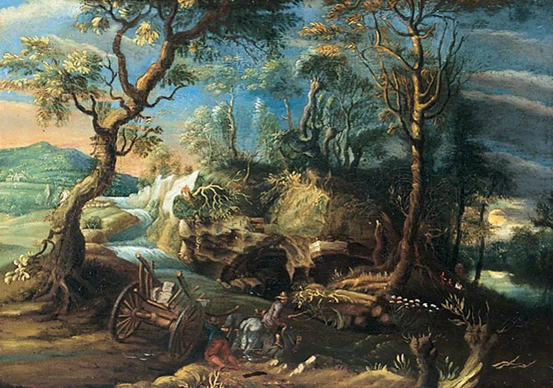 Rockslandschaft med figurer - Peter Paul Rubens