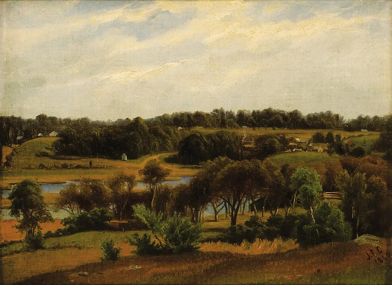 Landskap i landsbygden - Jasper Francis Cropsey