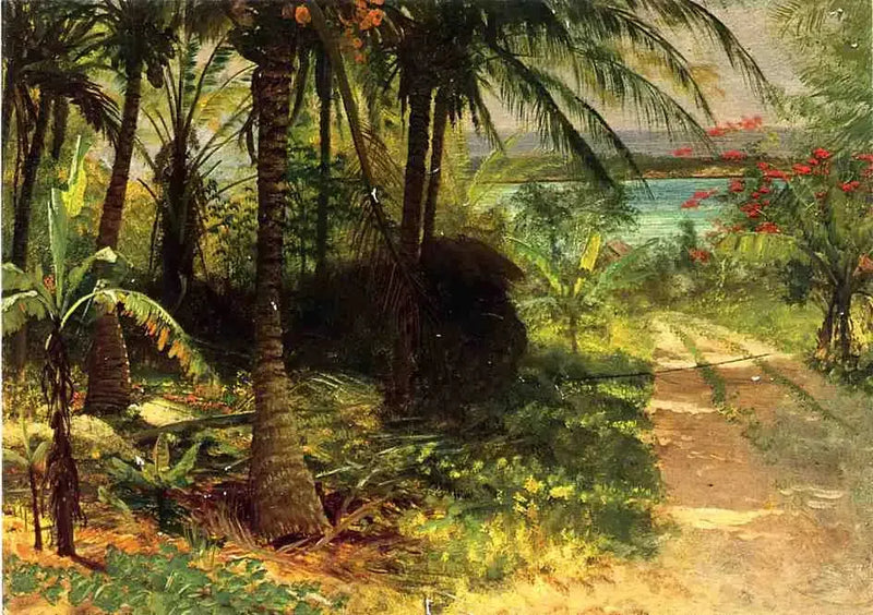 Tropisk landskap - Albert Bierstadt