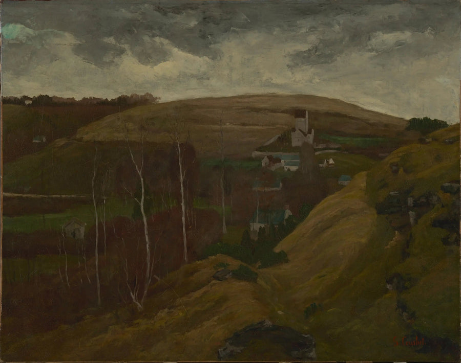 Landskap med kullar - Gustave Courbet