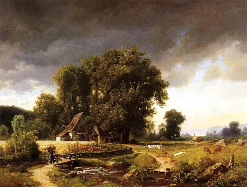 Westfaliskt landskap - Albert Bierstadt