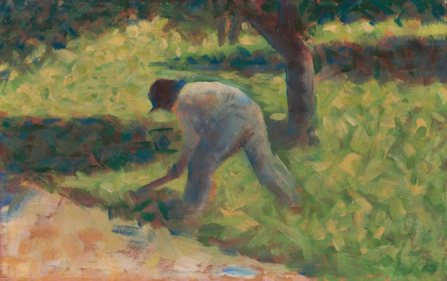 Bonde med en hacka - Georges Seurat