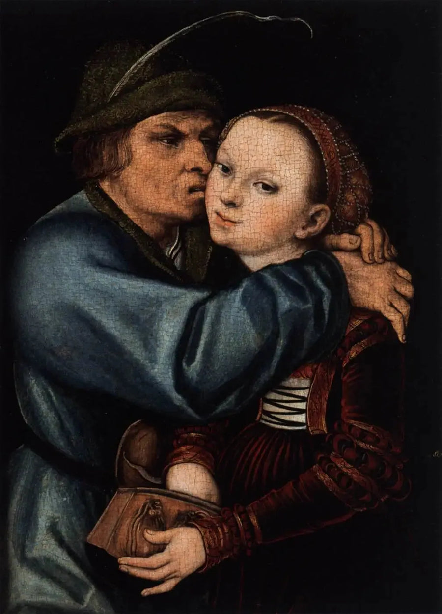 Bonde och prostituerad - Lucas Cranach den äldre